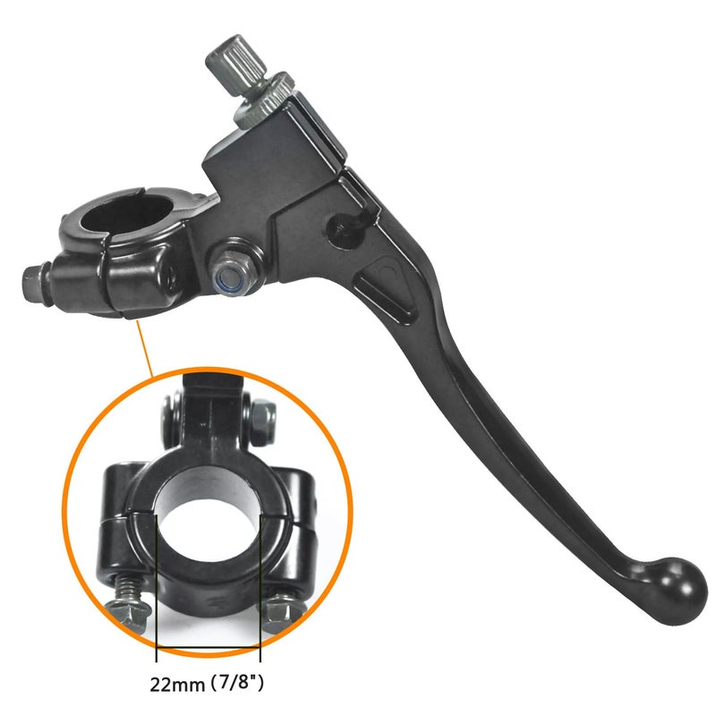 HOLATO 22 مم 7/8 بوصة مقبض فرامل يسار للرافعة لكولمان CT200U BT200X CT100U Baja Massimo MB165 MB200 Yerf-Dog Motovox MBX10 Mini Bike CRF50 XR50 KLX110 SSR125 Pit Dirt Bike (أسود) - Image 3